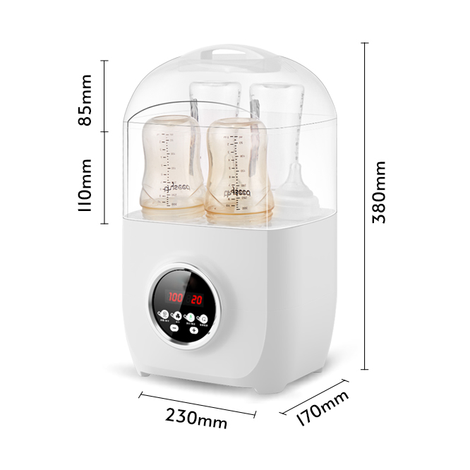 BPAフリー空気入口濾過家庭用哺乳瓶滅菌器